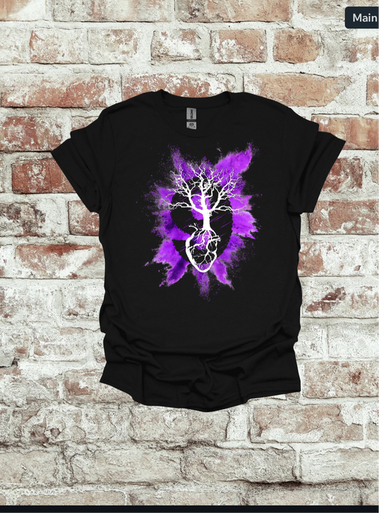 Purple smoke tee